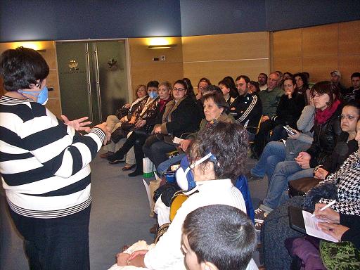 Isabel Ariño, de la Plataforma, hablando al público en la anterior edición de Biocultura Valencia.